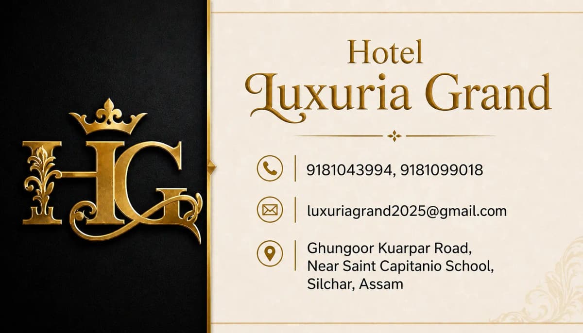 Hotel Luxuria Grand Visiting Card